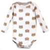 Cotton Long-Sleeve Bodysuits, 5-Pack, Newborn- 24 Months