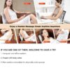 Boriwat Back and Neck Massager with Heat, 3D Deep Tissue Kneading, Shiatsu Back Massage Pillow for Mom Dad