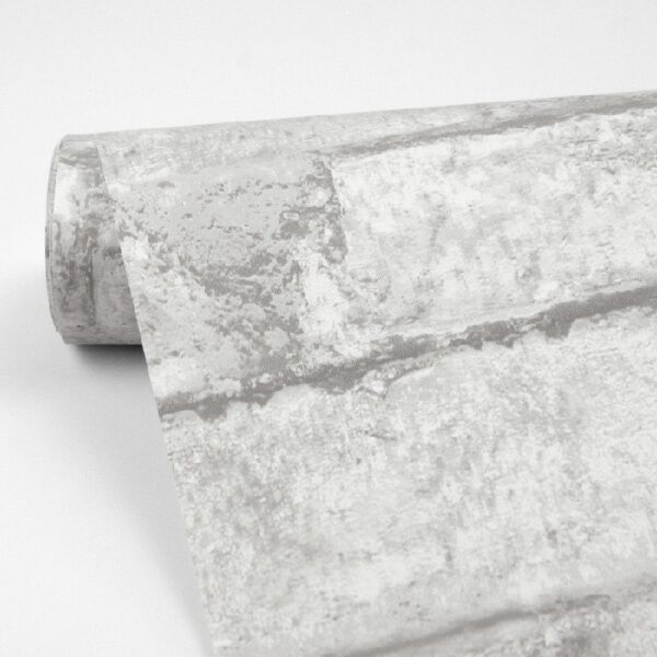 White Portsmouth Brick Vinyl Peel and Stick Wallpaper, 20.8 in x 18 ft, 31.2 Sq. ft.