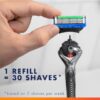 Fusion5 ProGlide Shaving Manual Razor for Men, Razor Handle, 6 Razor Blade Refills, FlexBall Razor Handle and Precision Trimmer for Men