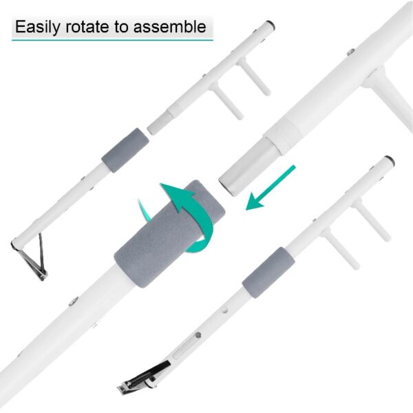 Long Handle Toenail Clippers 4mm Jaw Opening for Seniors Thick Toenails, 20