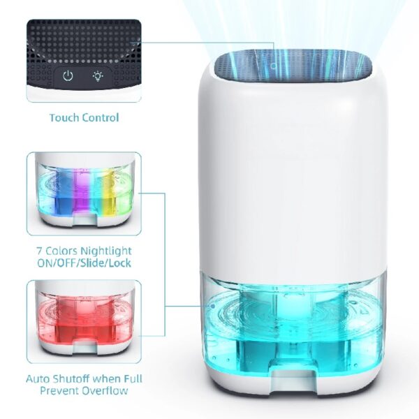 Dehumidifier,280 sq.ft Dehumidifier for Room,35oz Portable Water Tank,Ultra Quiet with Auto Shut Off