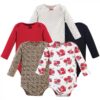 Cotton Long-Sleeve Bodysuits, 5-Pack, Newborn- 24 Months
