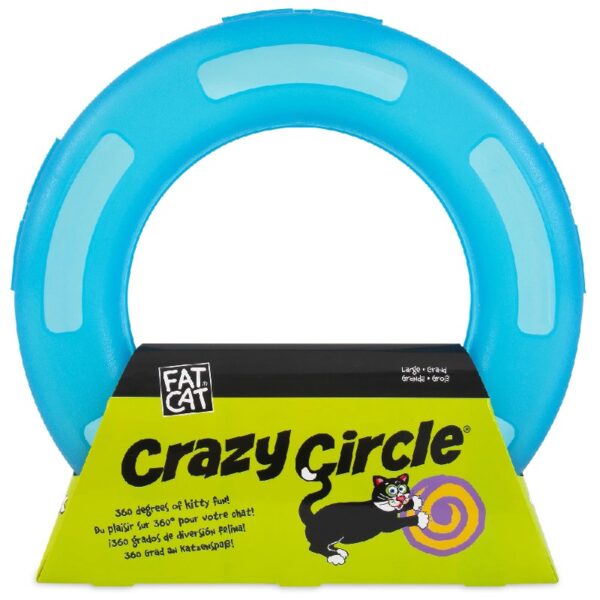 Fat Cat Crazy Circle Cat Toy For Solo or Interactive Play, Large 16.3