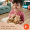 Wooden Coffee to Go Set, 15-Piece Cafe Shop Playset Toddler, Ages 3-5 Years