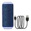 onn Medium Rugged Speaker with Bluetooth Wireless Technology and LED Lighting, Navy