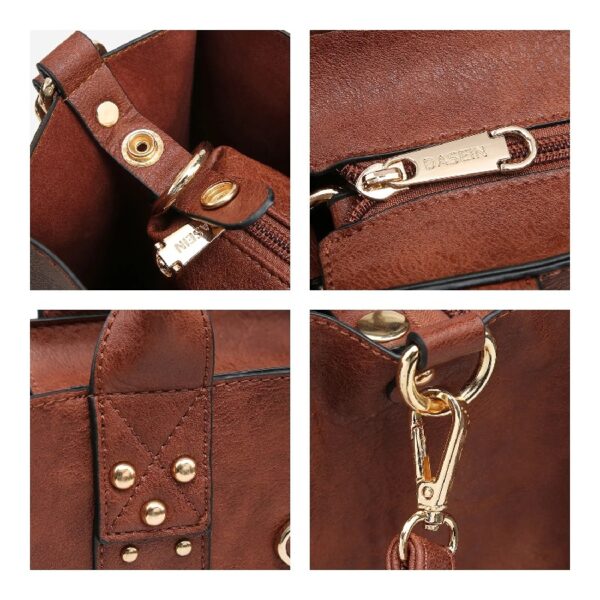 73f2783bc508460985d6b32d0178351e Women's 3Pcs Purse Handbag Shoulder Bag Tote Satchel Hobo Bag Briefcase Work Bag for Ladies