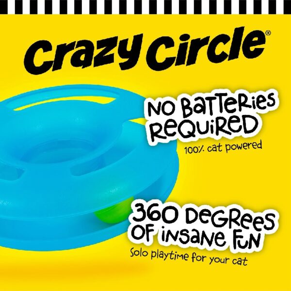 Fat Cat Crazy Circle Cat Toy For Solo or Interactive Play, Large 16.3