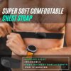 Bluetooth Heart Rate Monitor Chest Strap | ANT+ Heart Rate Monitor Works with Strava Garmin Wahoo Polar Peloton iFit Apps