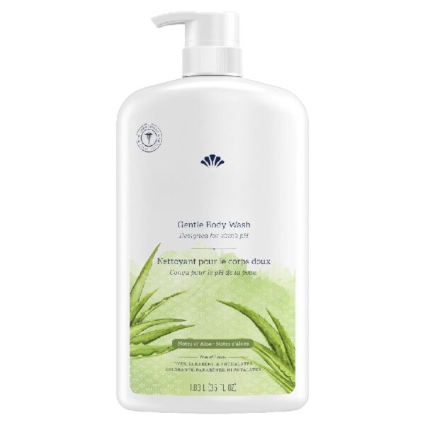 (4 pack) Mild and Gentle Body Wash, Aloe Scent, for All Skin Types, 35 fl oz