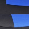 PolyPro Car Seat Covers Full Set in Charcoal on Black – Front and Rear Split Bench for Cars, Easy to Install Cover Set, Accessories Auto Trucks Van SUV