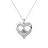 Forever March Birthstone 18k White Gold Plated Women's Necklace, Swarovski Crystals