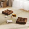 2 PCS 21'' x 21'' Patio Chair Seat Cushion Pads Indoor/Outdoor Turquoise