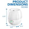 3-in-1 Sleepy 0.6 gal Time Humidifier with Nightlight, VUL500