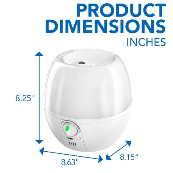 3-in-1 Sleepy 0.6 gal Time Humidifier with Nightlight, VUL500