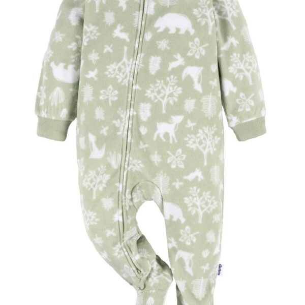 Baby and Toddler Neutral Microfleece Blanket Sleeper Pajamas, 3-Pack, Sizes 0/3M-5T