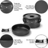 16 Piece Aluminum Camping Mess Kit