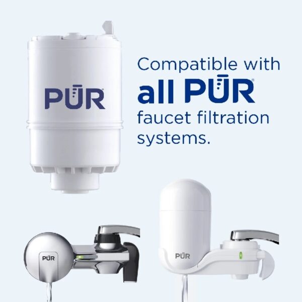 PUR Faucet Mount Water Replacement Filter 3-Pack, 9 Month Supply, RF33753