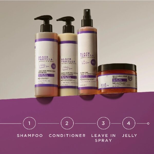 (2 pack) Black Vanilla Moisturizing Conditioner for Dry Hair with Shea Butter, 12 fl oz