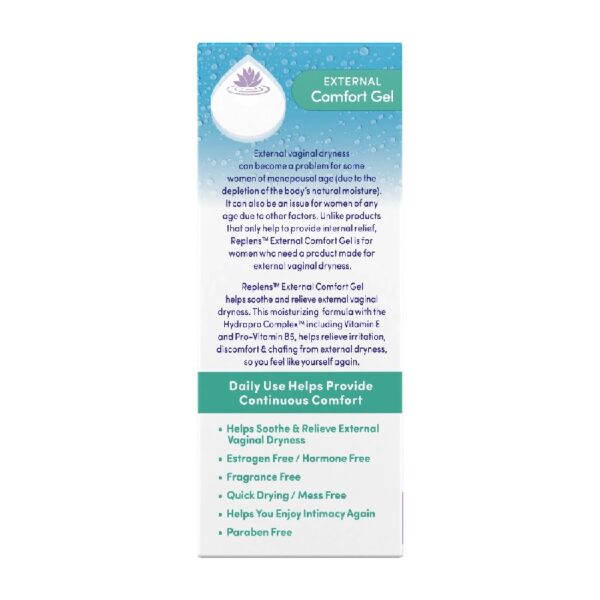 (3 pack) Moisturizer, External Comfort Gel for External Vaginal Dryness, 1.5 oz