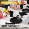 Exquisite 350 Piece Easter Plastic Disposable Party Plates & Dinnerware Combo Set