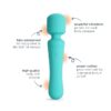 Vibrating Soft Touch Wand, 10 Vibration Settings, Waterproof