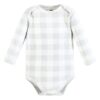 Cotton Long-Sleeve Bodysuits, 5-Pack, Newborn- 24 Months