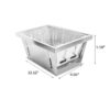 Stainless Steel Folding Grill, Outdoor BBQ Grill for Camping, Beach Barbecue, Picnics and Beach Party