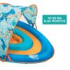 Aqua  Grow-with-Me BabyBoat Pool Float for Infants 6-24 Months, Blue Shark