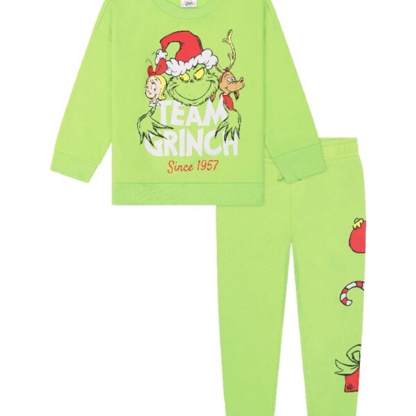 The Grinch Toddler Printed Sweatshirt and Jogger Set, Sizes 2T-5T