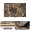 Outdoor Rug Carpet 5'x8' Waterproof Reversible Patio Rug Portable Indoor Outdoor Rug Plastic Straw Rug for Beach RV Camping Garden Picnic Deck Backyard Porch Decor Black
