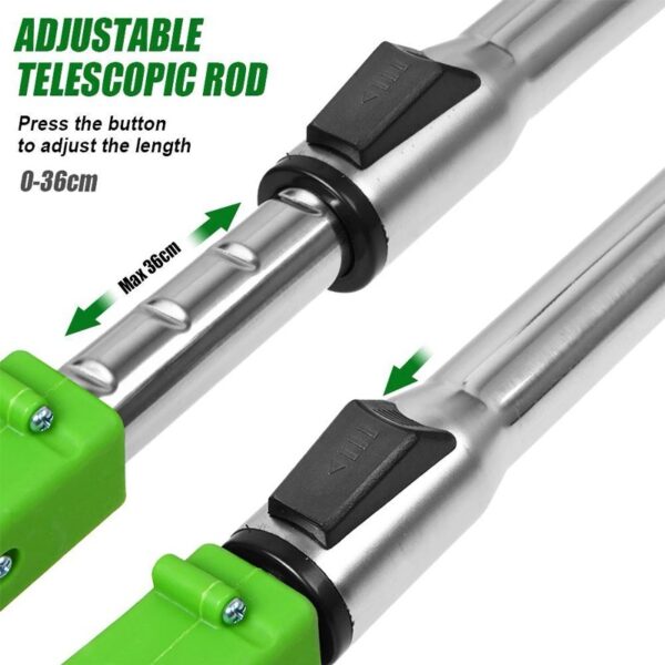 Cordless Weed Eaters, Battery Operated Weed Wacker, Weed Trimmer with 2 Batteries, Electric Grass Trimmer, Electric Edger for Lawns, 24V 650W Grass Cutting Machine, Green