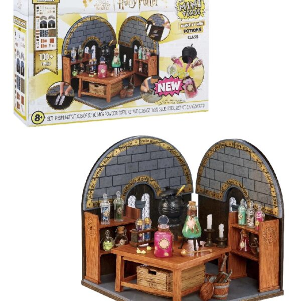 Make It Mini Potions Class, Harry Potter Mini Collectibles, Building Set, 100+ Pieces, DIY, Resin, 8+