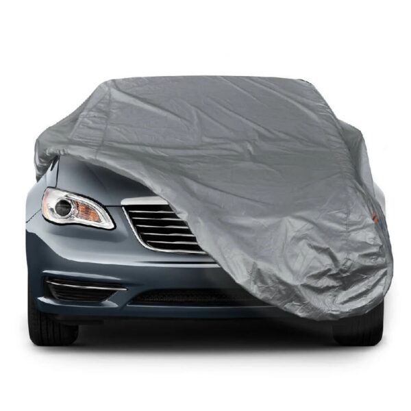 Heavy Duty Waterproof Full Car Cover All Weather Protection Outdoor Indoor Use UV Dustproof for Auto,SUV,Sedan