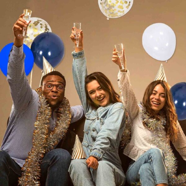20th Year Class Reunion Party Decoration,Blue and Gold Balloon Arch,Blue and Gold 50th Anniversary Class Reunion Theme Backdrop Balloon Garland Kit