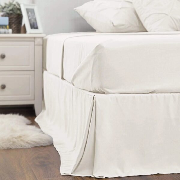 Dorm Bedding Twin Comforter Set - 5 Pieces Pintuck Bed in A Bag with Comforters, Sheets, Pillowcases & Shams