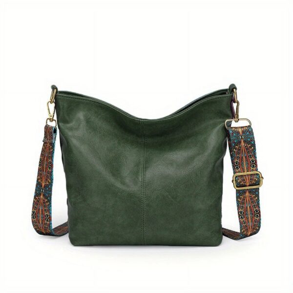 Hobo Bags for Women Crossbody Handbags Guitar Strap Shoulder Bucket Bag Vegan Leather Purse Trendy Boho Tote Purses