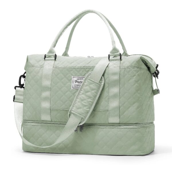 78cbc4d51a184b8997cfb32d0176ad8f Weekender Bags for Women, Travel Duffel Bags with Shoe Compartment,Personal Item Travel Bag for Airlines, Carry on Overnight Tote Bag for women,Beige&Brown