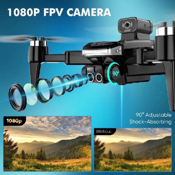 Mini Drone with Camera for Kids Adults Beginner 1080P FPV Camera Foldable RC Drones Quadcopter,Christmas Gifts for Kids Boys