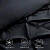Dorm Bedding Twin Comforter Set - 5 Pieces Pintuck Bed in A Bag with Comforters, Sheets, Pillowcases & Shams