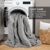 Full/Queen Comforter Sets, Reversible 3 Piece Extra Soft Bedding Set, Chambray Print Sage Green Comforter Bed Set with Pillow Shams
