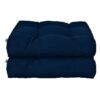 2 PCS 21'' x 21'' Patio Chair Seat Cushion Pads Indoor/Outdoor Turquoise