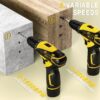 Cordless Drill Set, 12V Power Drill Set Electric Screwdriver Driver Tool Kit for Women, 3/8