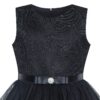 Flower Girls Dress Blue Belted Wedding Party Bridesmaid 12
