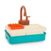 Splash & Sparkle Sink Plastic Real Faucet and Magic Dishes, Toddler and Preschool Toys