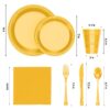 Exquisite 350 Piece Easter Plastic Disposable Party Plates & Dinnerware Combo Set