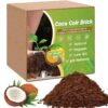10lb of  100% Organic Coco Coir Bricks with Low EC and pH Balance High Expansion Coco Fiber for Herbs, Flowers,Plants Gardening Renewable Coconut Soil