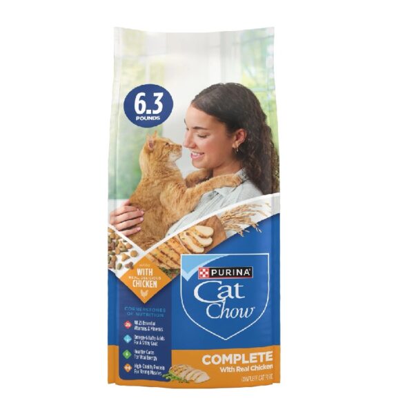 Purina Cat Chow Complete, Dry Cat Food, Chicken, 20 lb Bag