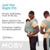 Moby Wrap Baby Carrier , Element , Baby Wrap Carrier for Newborns & Infants