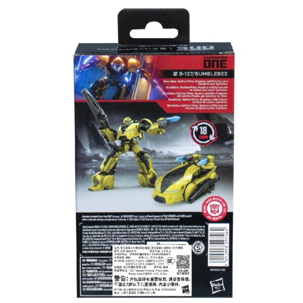 Studio Series Deluxe Class  One Bumblebee (B-127) 4.5” Action Figure, 8+